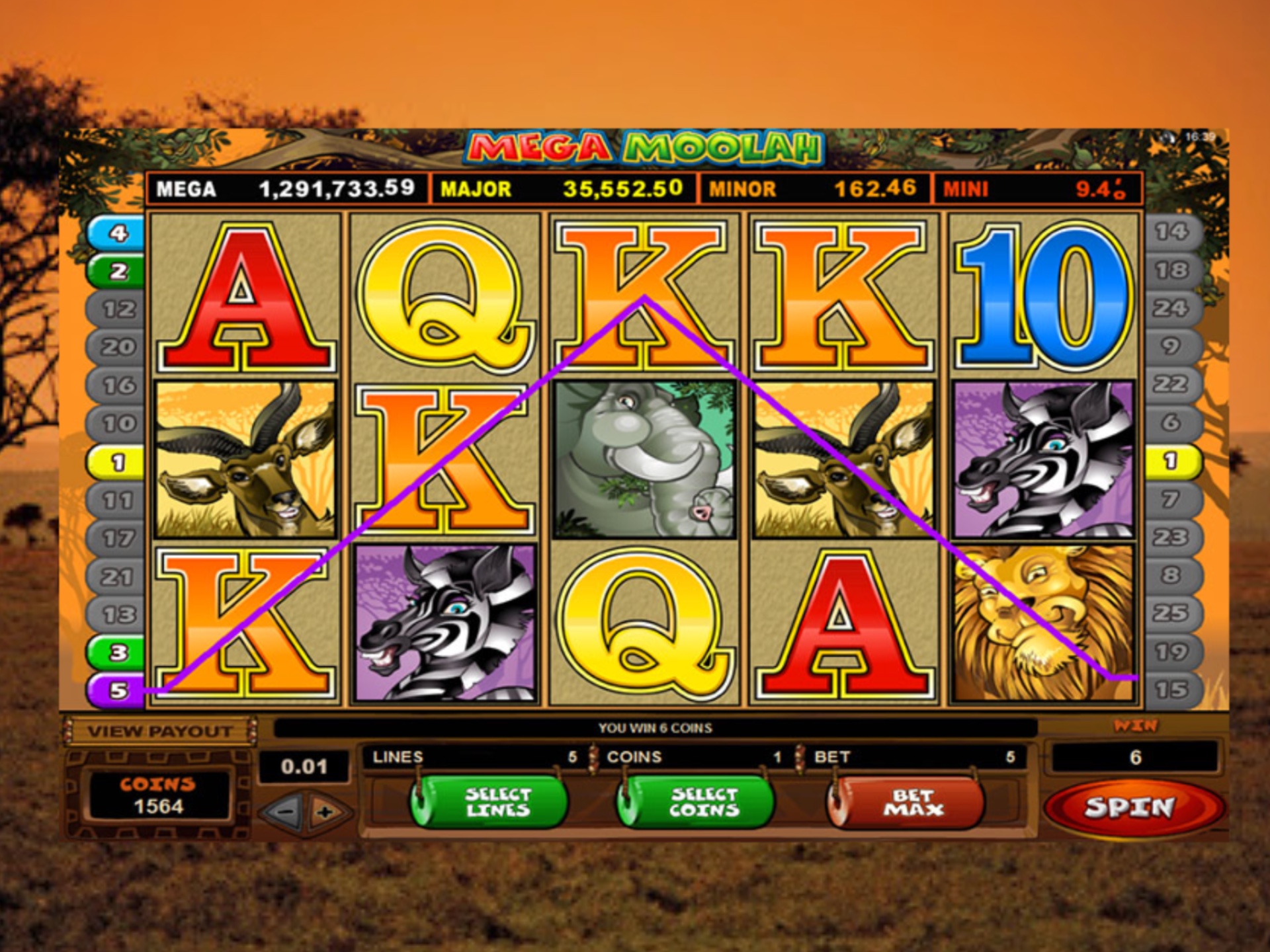 Play this jackpot slot and try to win a part of it.