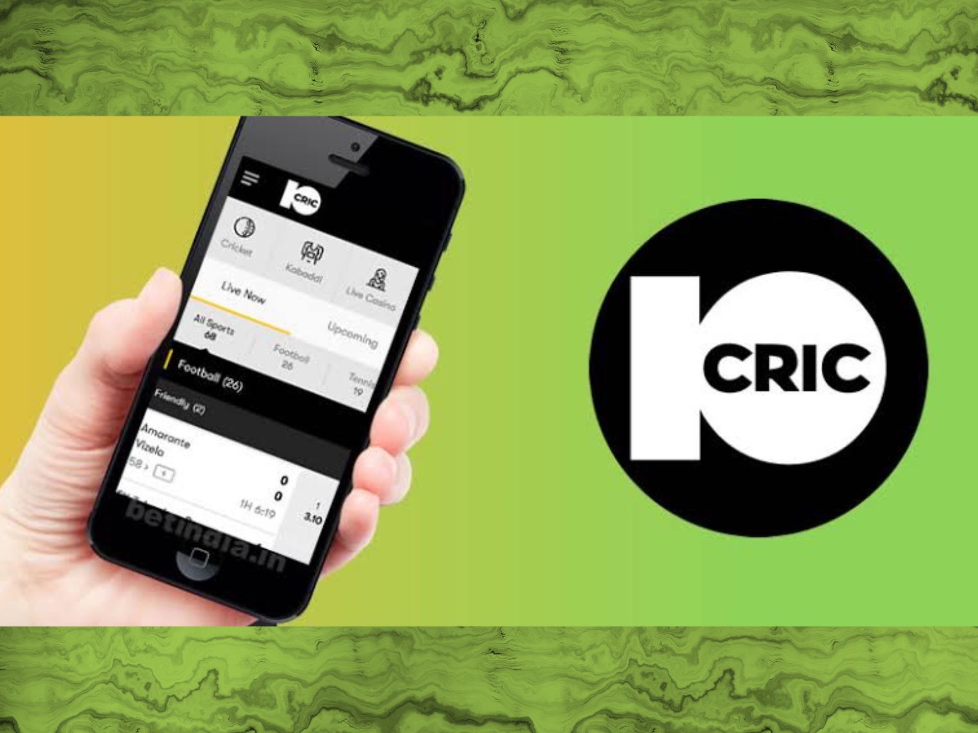 10cric accpets the UPI deposits and withdrawals too.