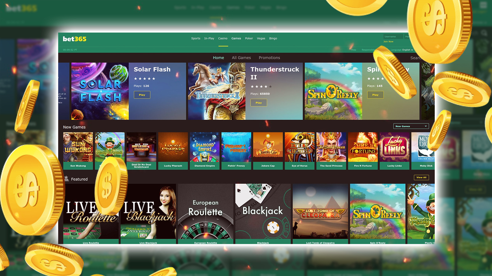 Sign up bet365 and play online casino games
