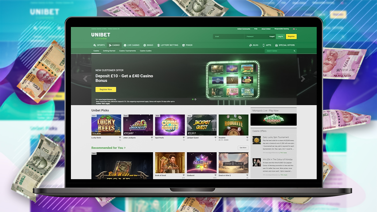 Choose the most convenient payment method to make deposits and withdraals in India.