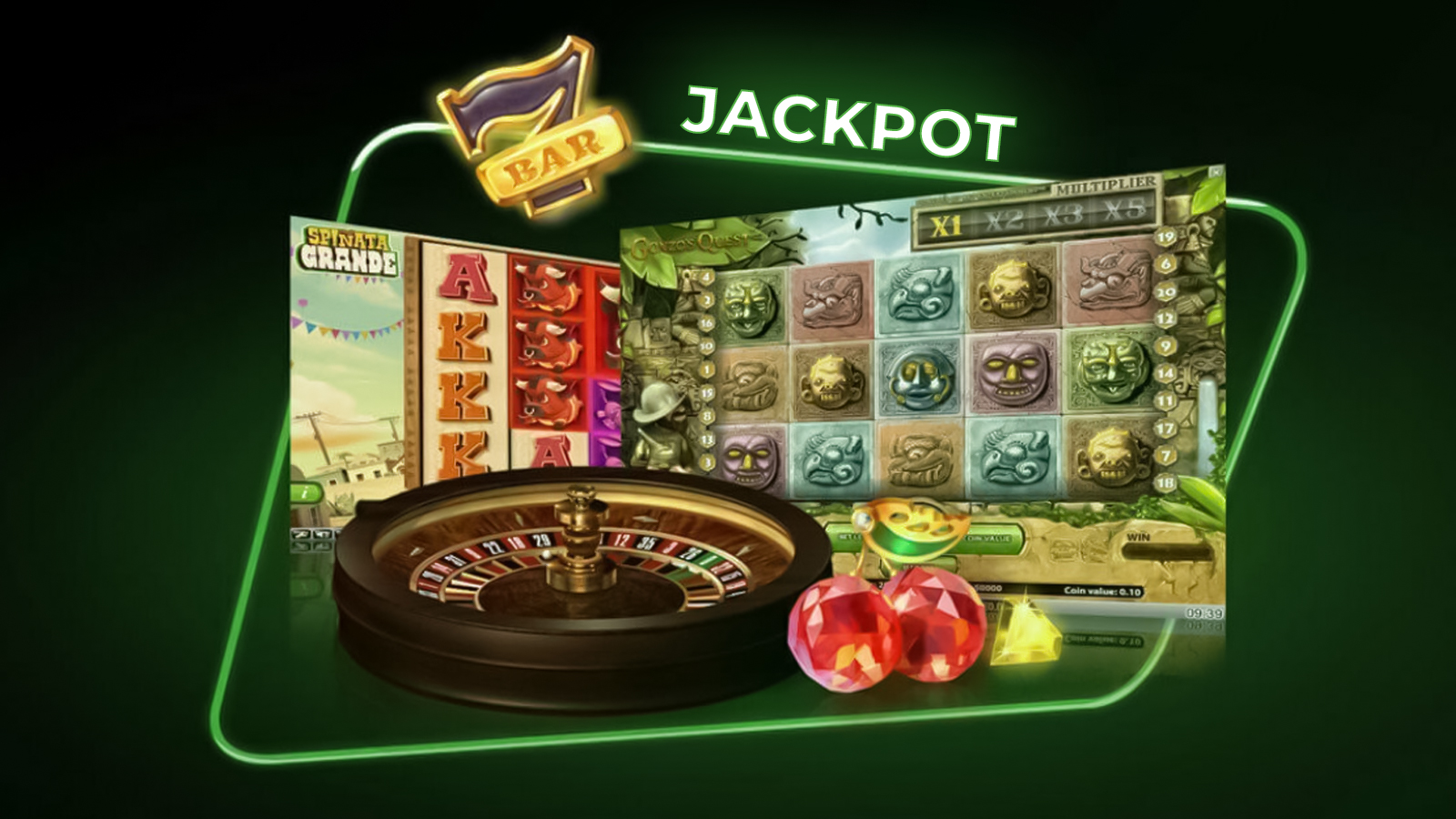 Play Unibet casino jackpot slots and try to win a prt of it.