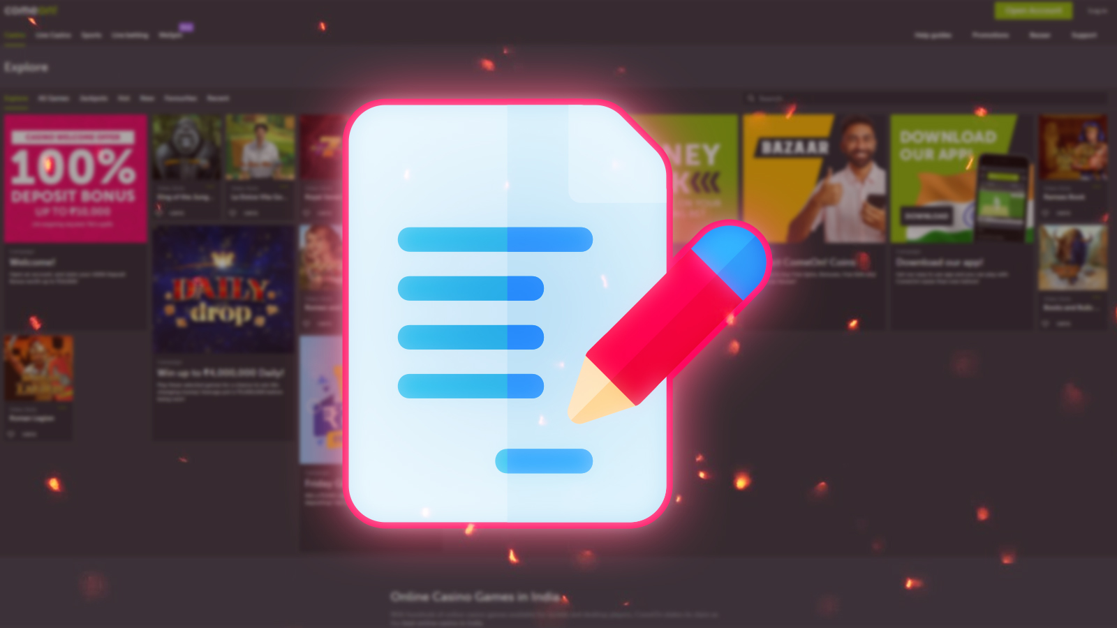 Get to know all the terms and conditions before registering and getting bonus.