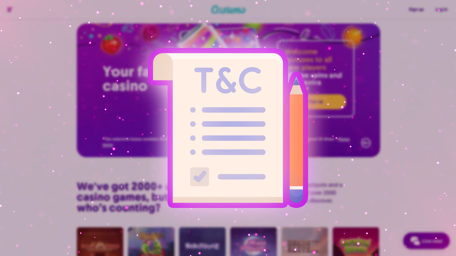 Read the terms and conditions to know all about the Casumo welcome bonus.