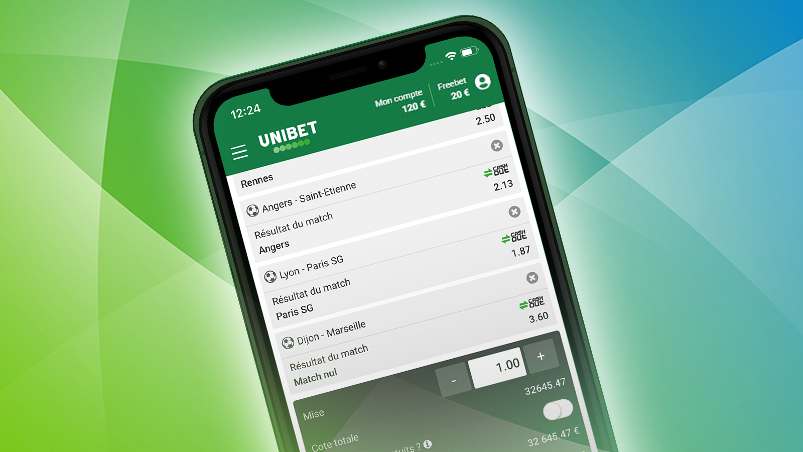 Unibet mobile app has all the features as a browser version does.