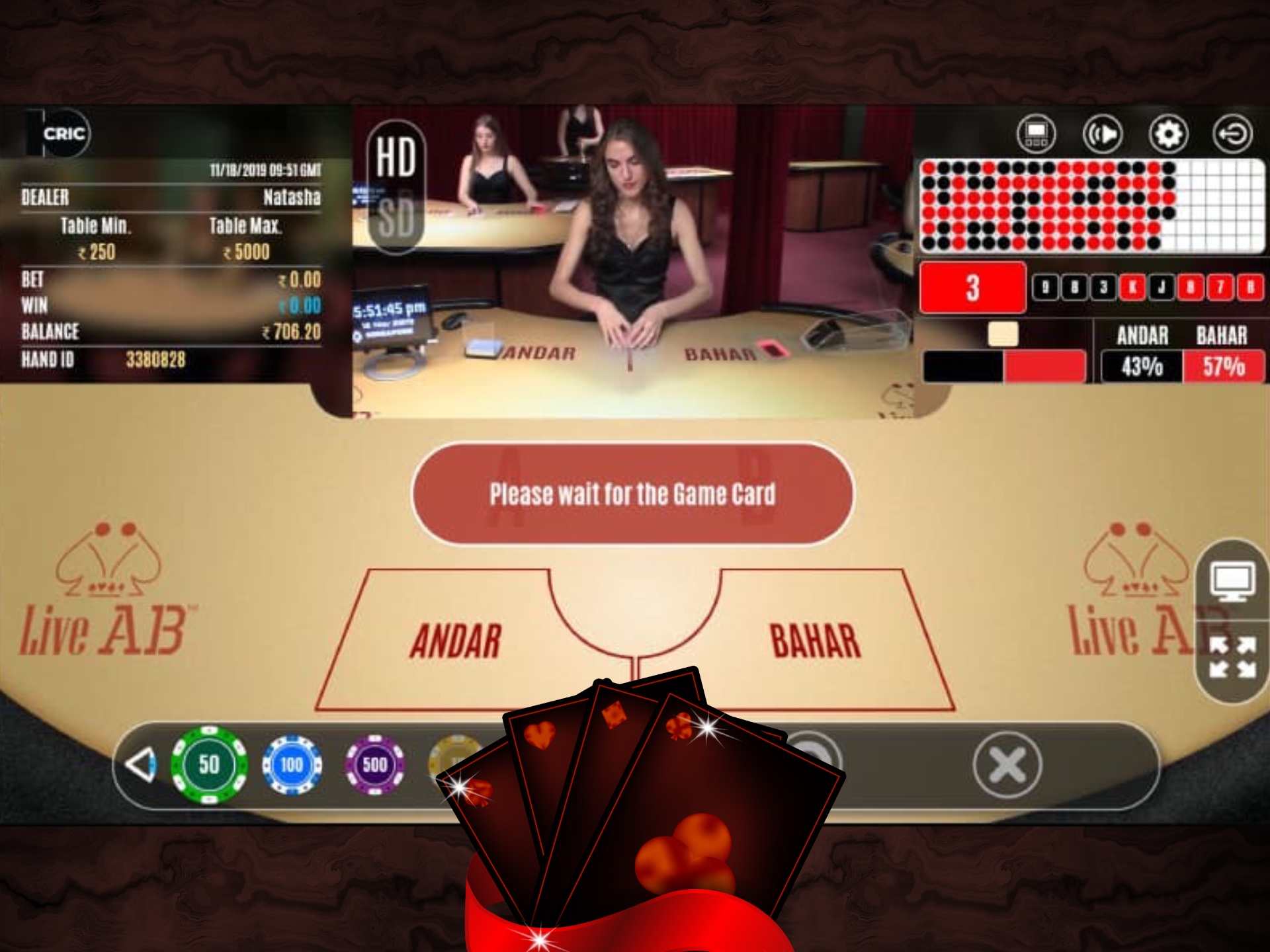 Here you can find all important terms that uses in andar bahar