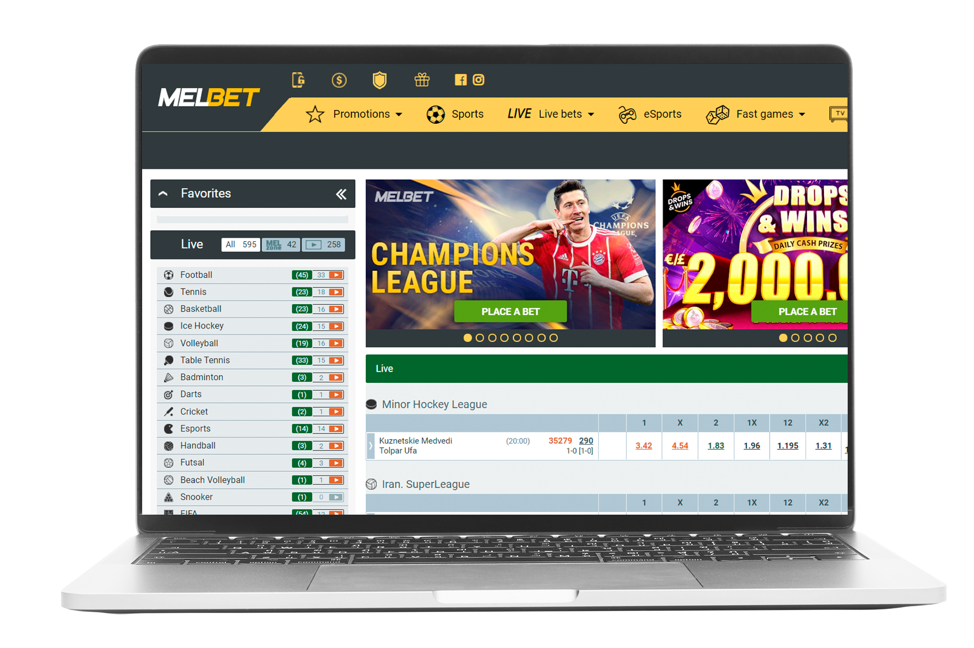 Choose an online casino with the best welcome bonus and sign up.