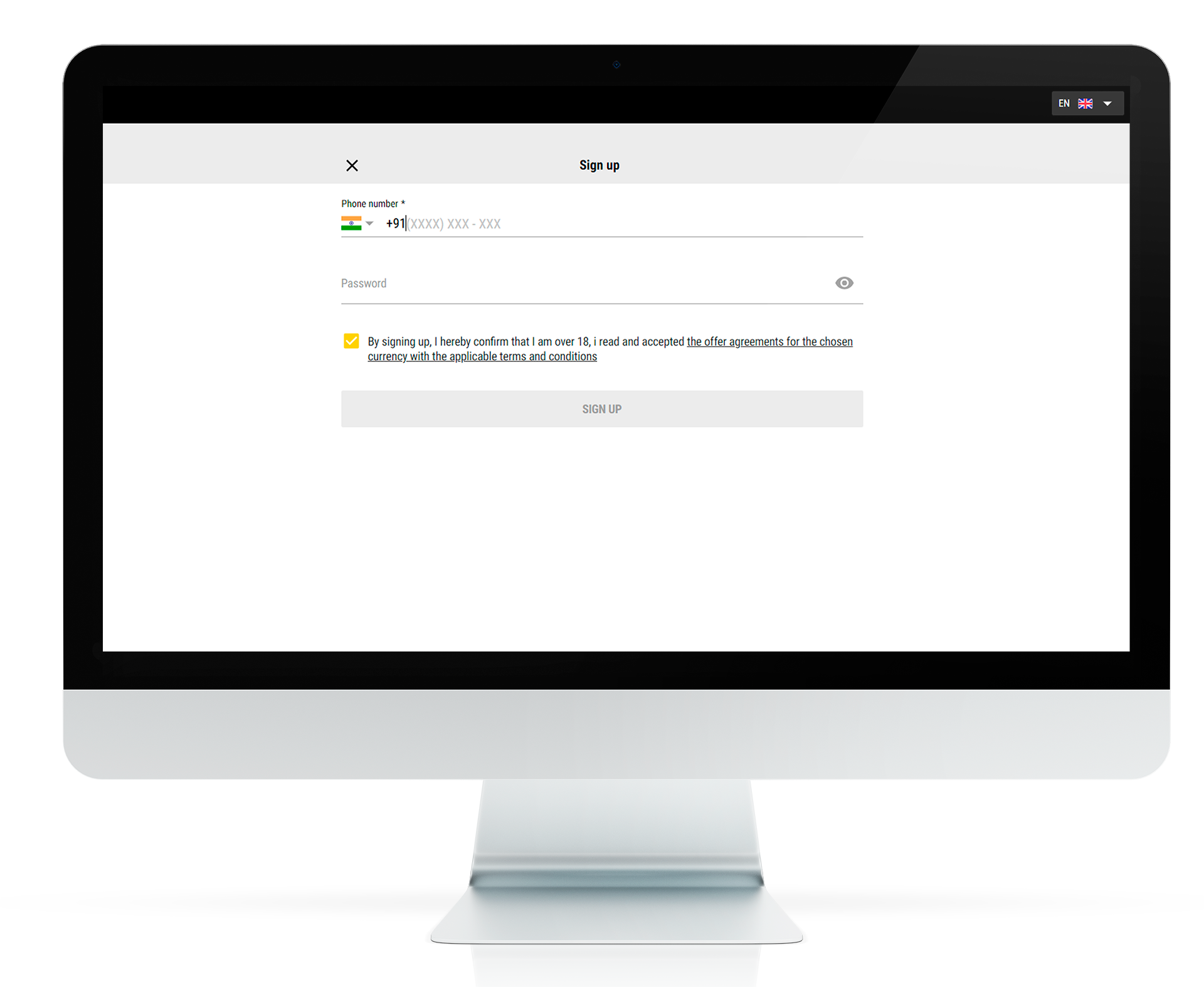 Provide your personal data to a casino.