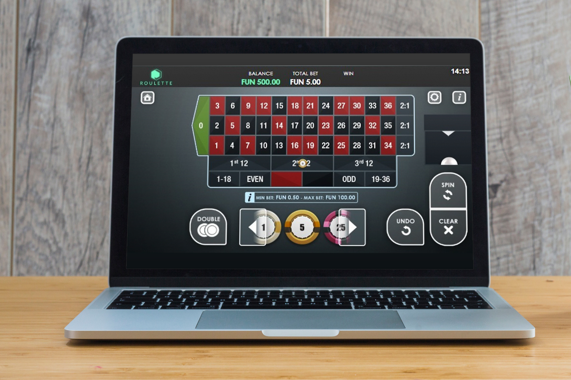 If you are a fun of table games, you can play poker or roulette.