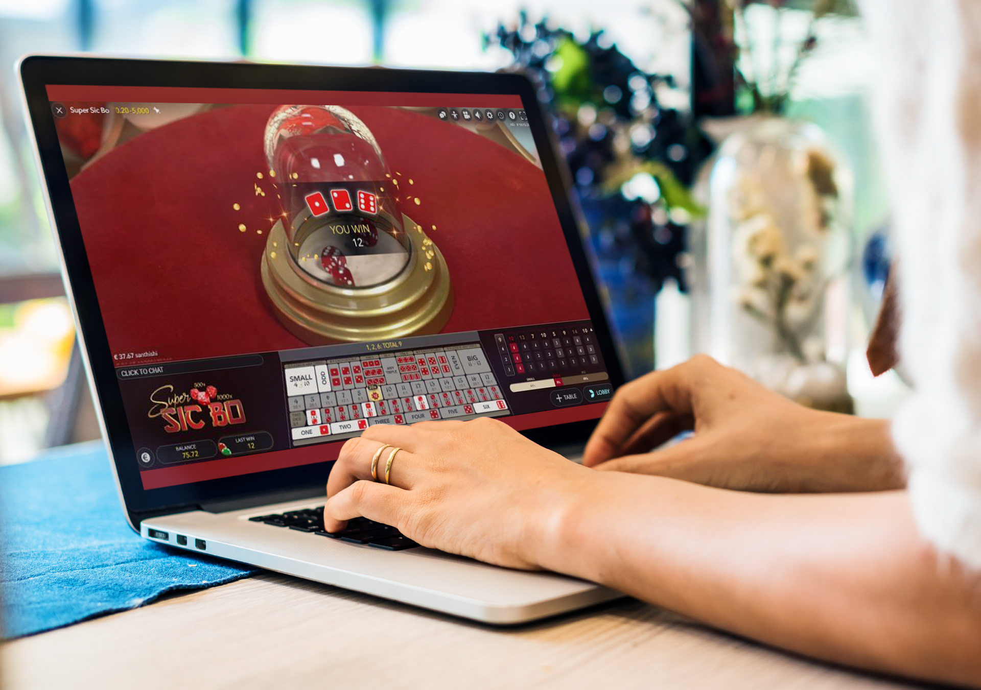 You can play Sic Bo in special online casino.