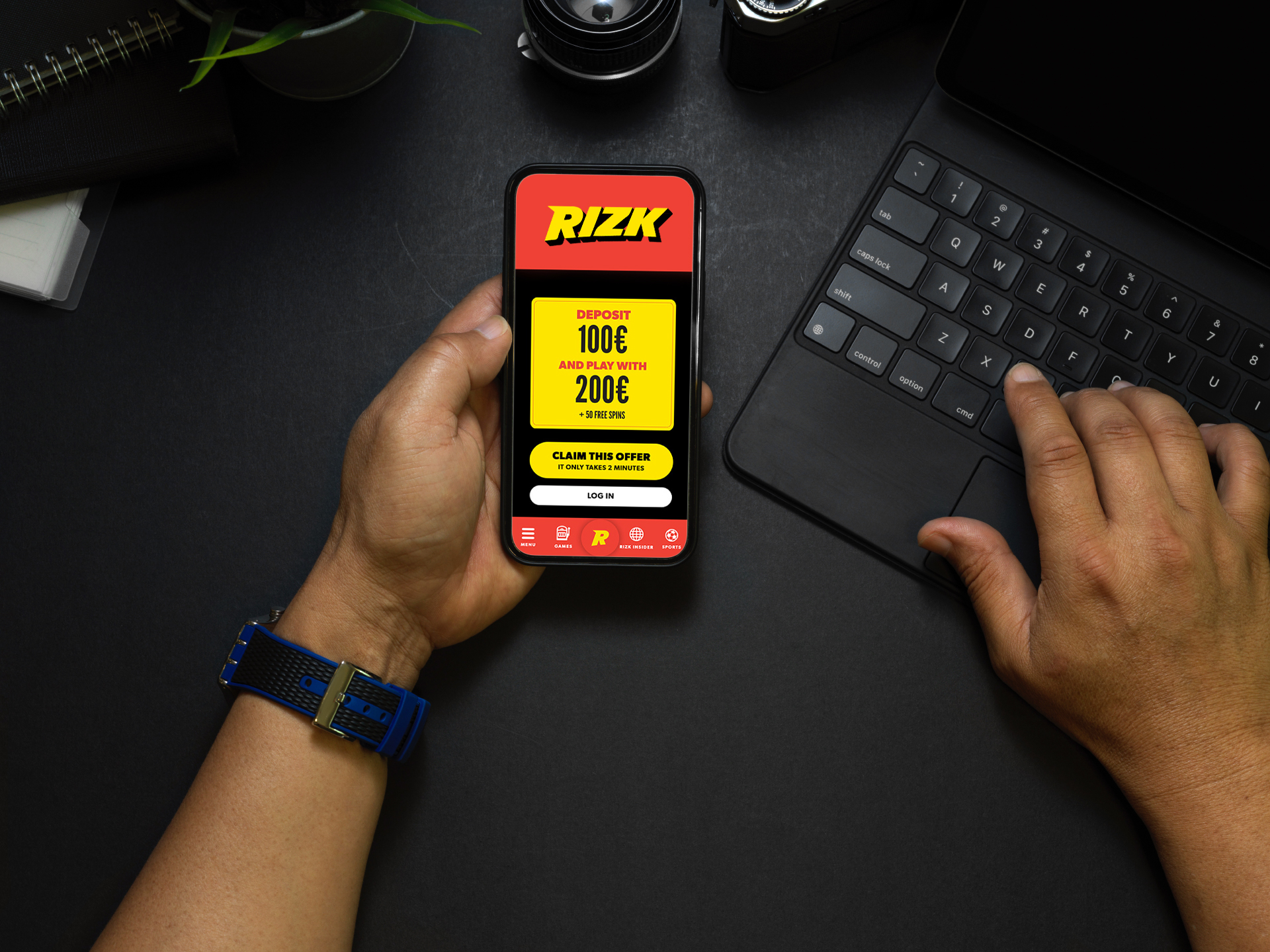 If you are a real fun of gambling games, you can download Rizk casino mobile app.