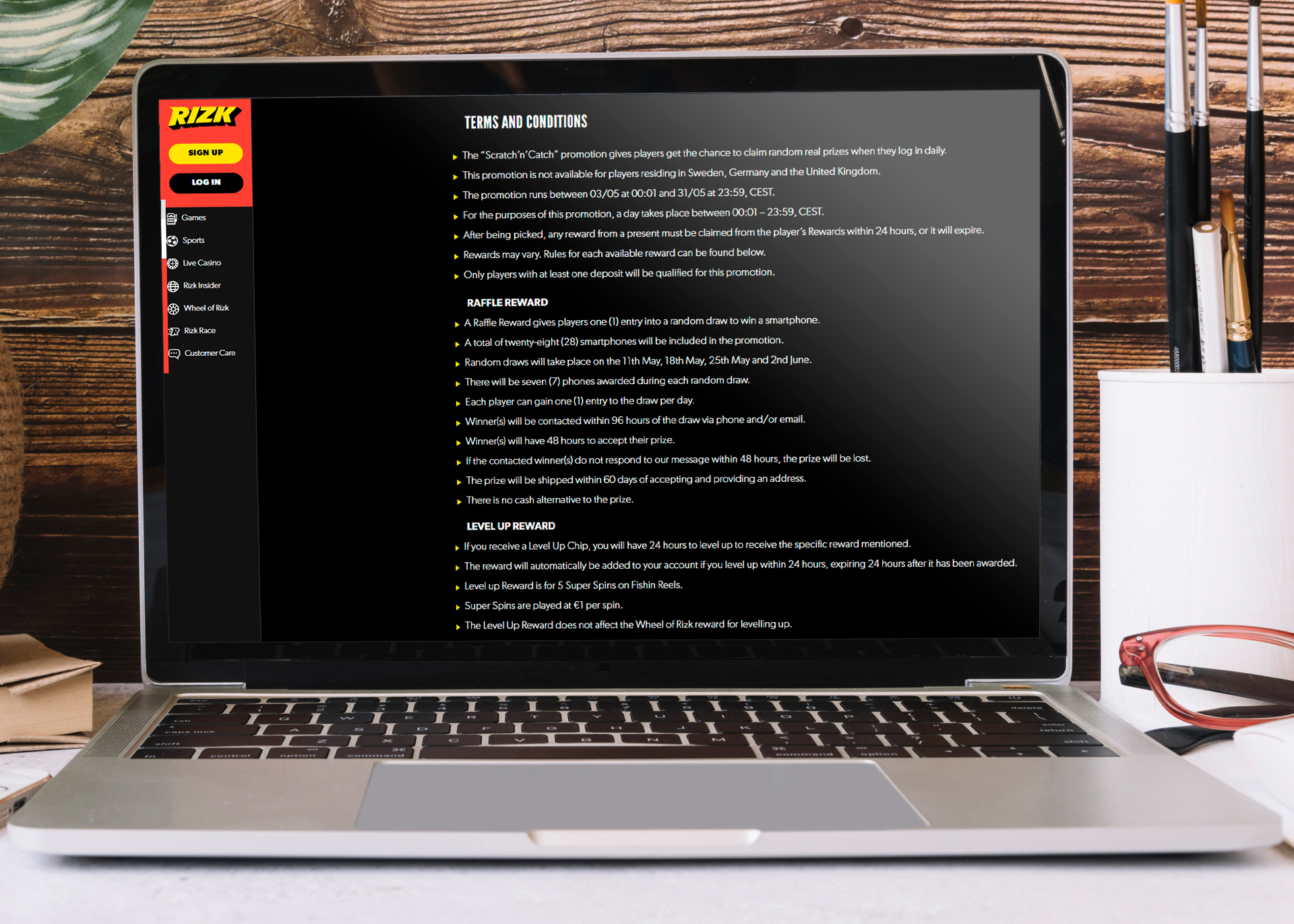 Read attentively about terms and conditions to receive bonus.