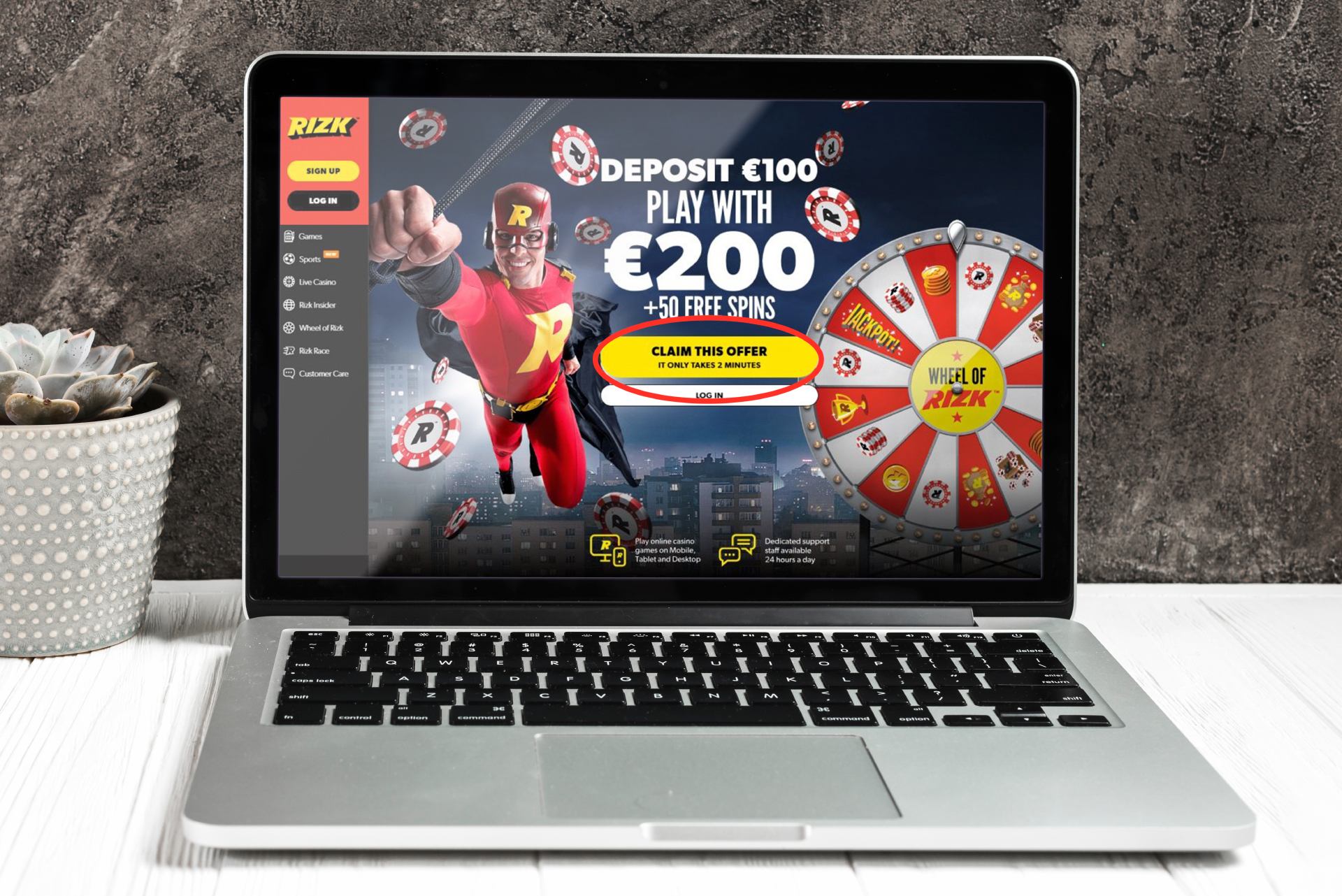 Press the 'Claim this offer' to receive a bonus.