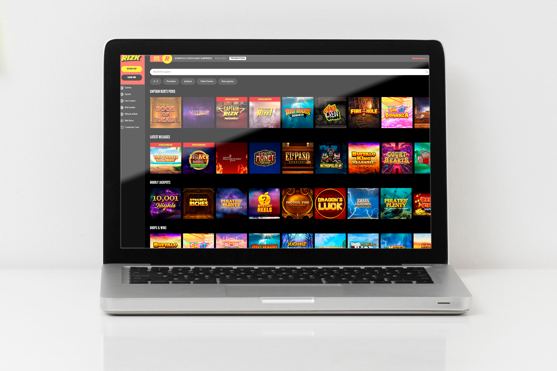 Indian users can play classic casino games.