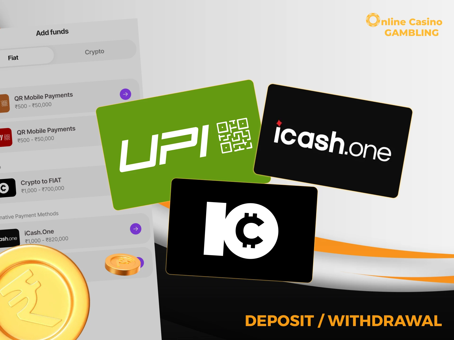 Instructions for withdrawing and depositing funds.