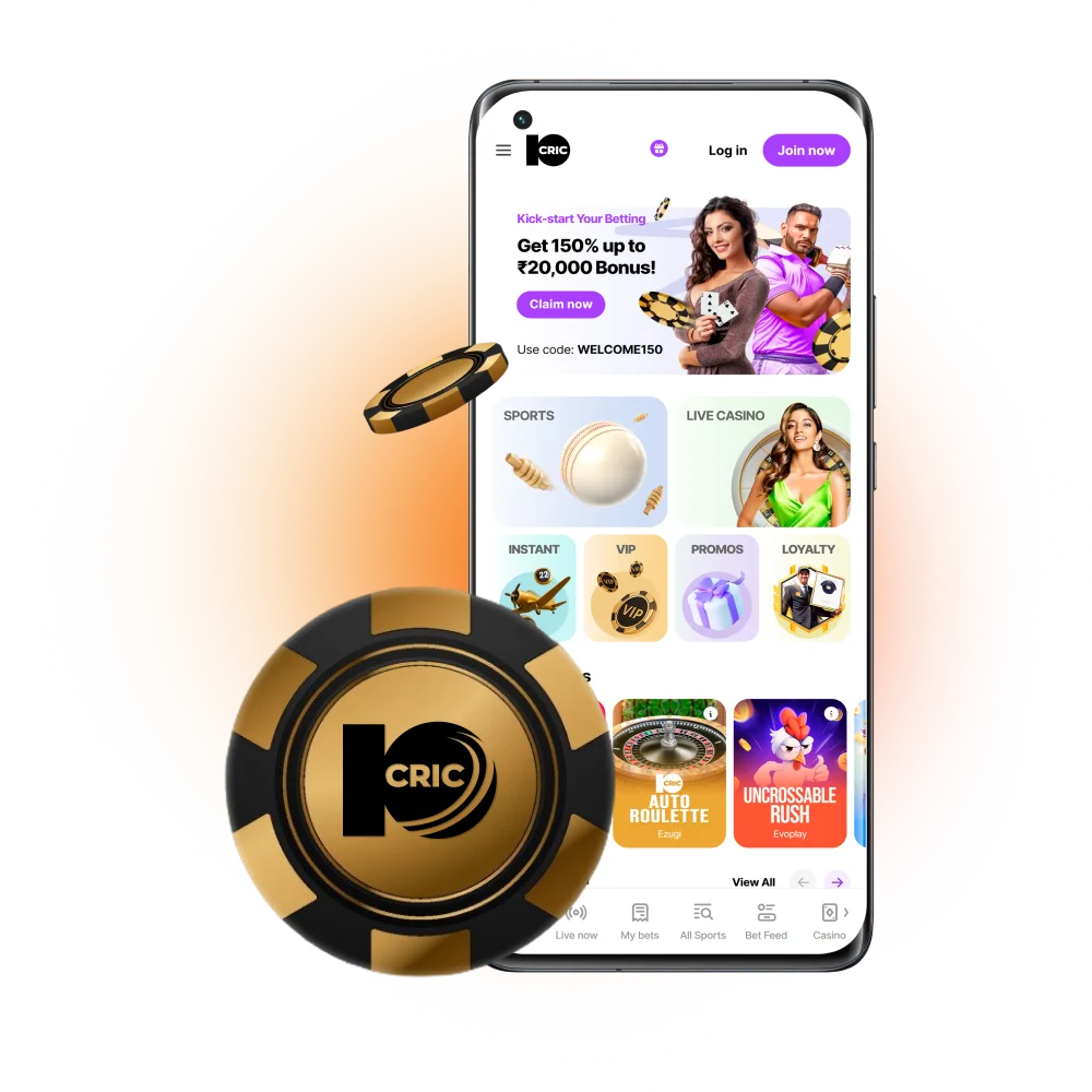 Play at 10Cric Casino in India.