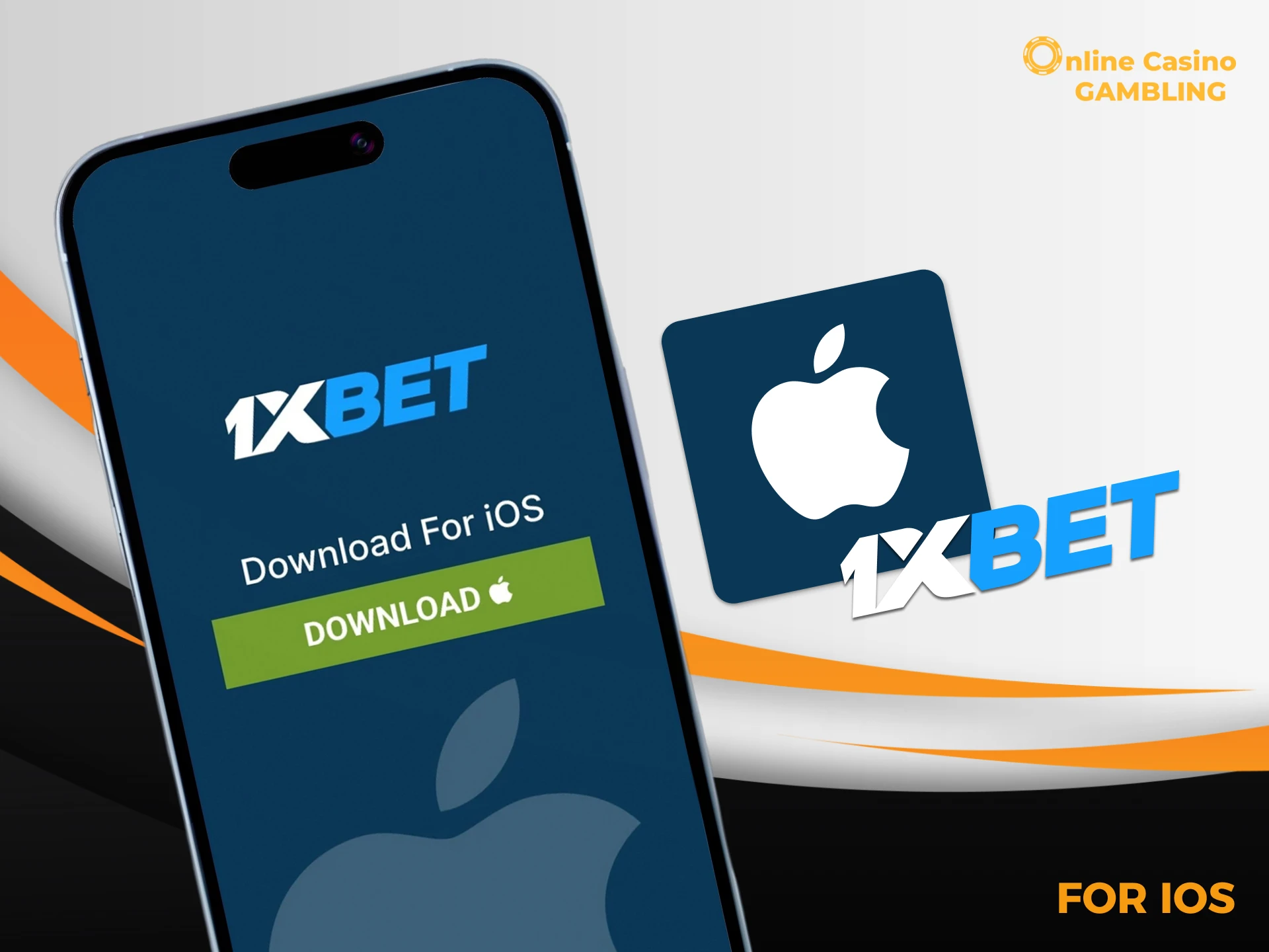 Step-by-step instructions for downloading 1xbet on iOS.
