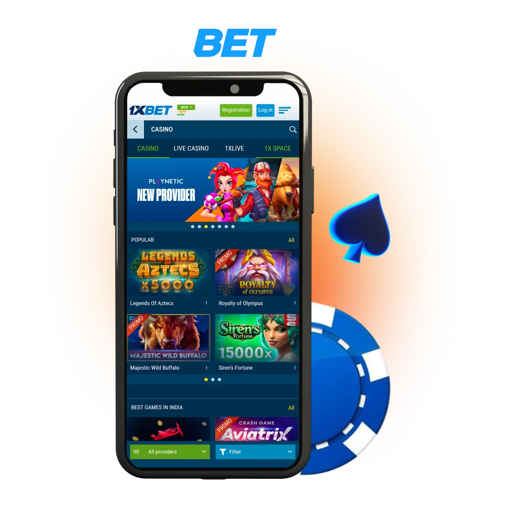 Play 1xbet in India and have fun.