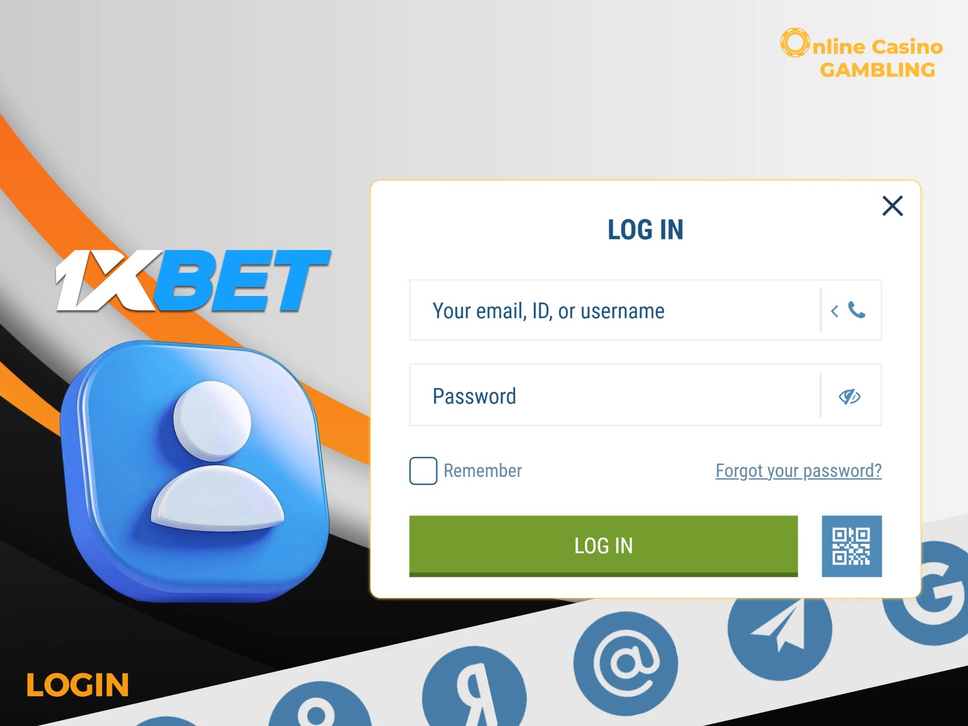 You can log in to your 1xbet account from your computer or phone.