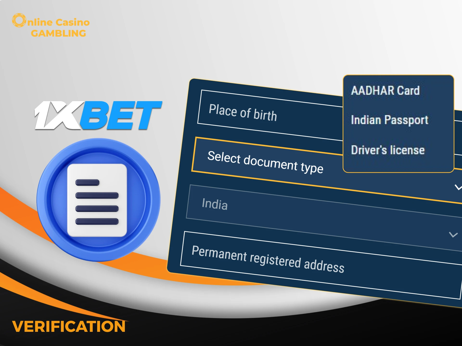 Verification will help protect your 1xbet account.