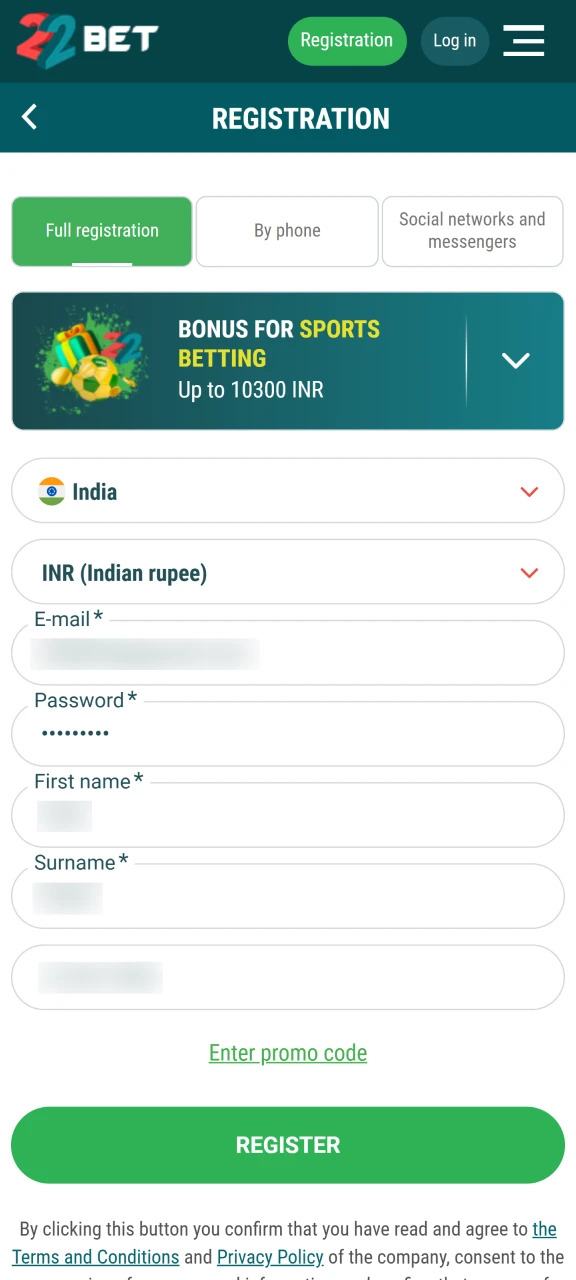 Complete the registration and have fun.