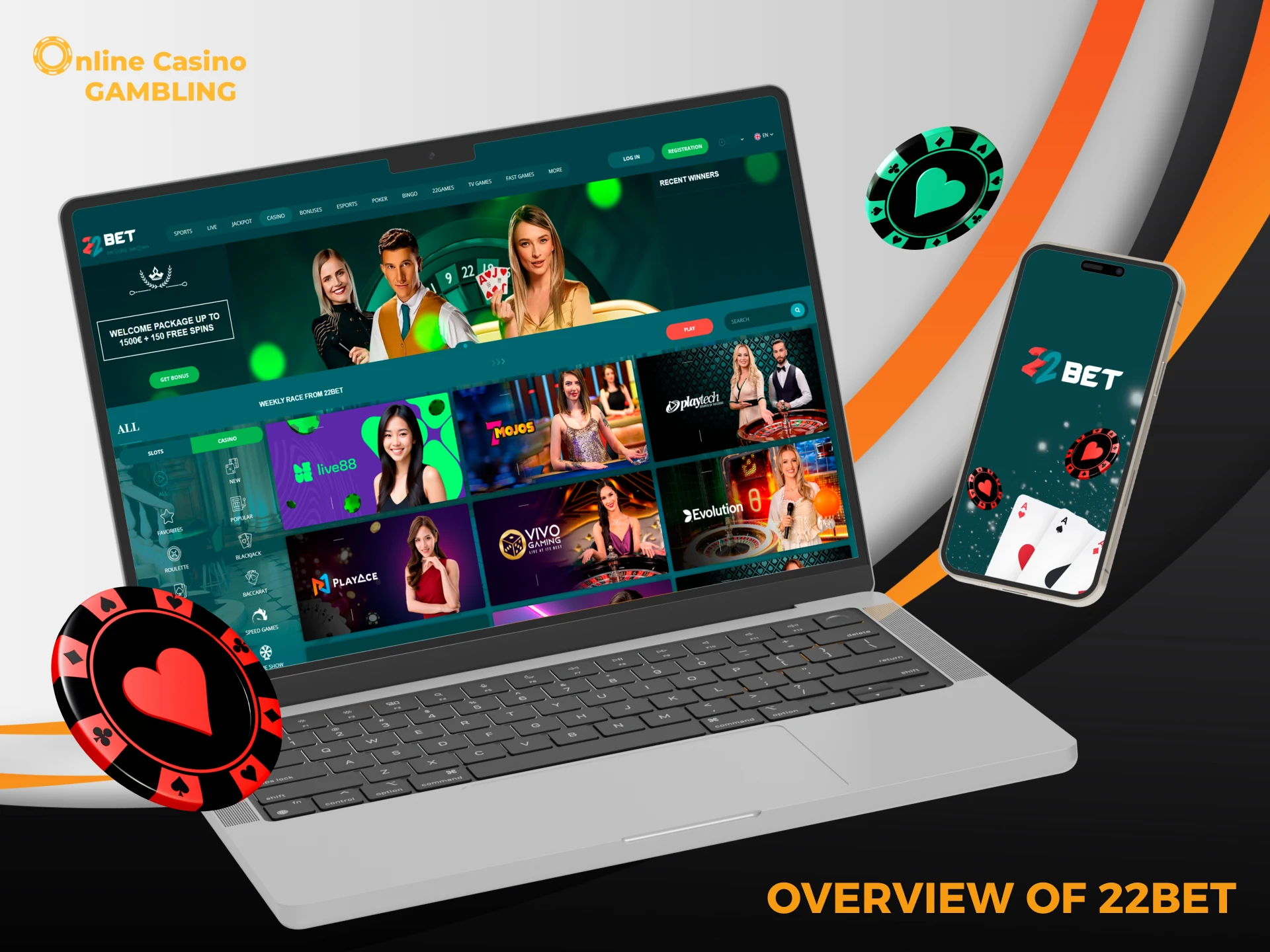 Detailed review of 22bet Casino.