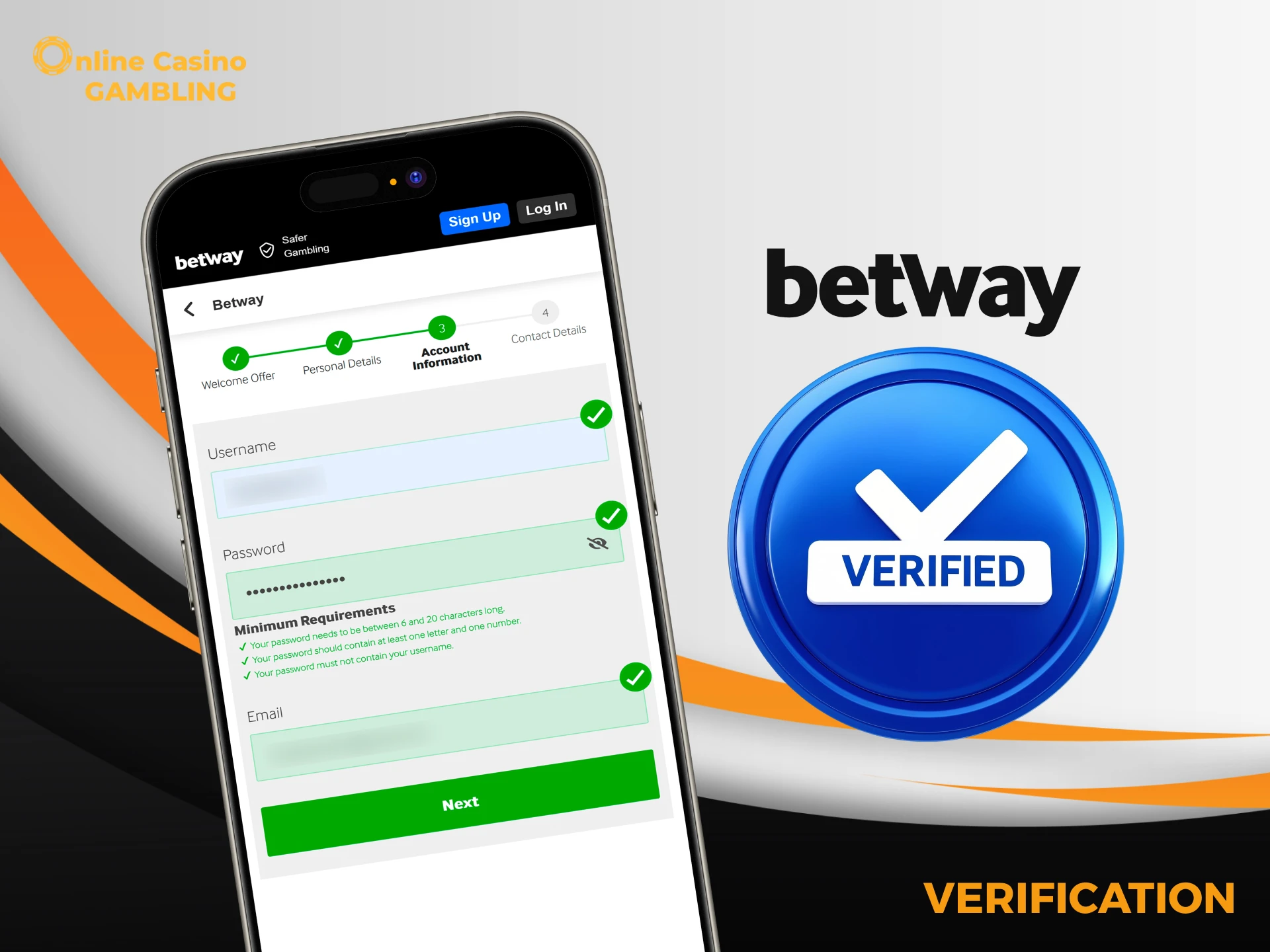 Verification at Betway helps keep accounts secure and ensures legal compliance.