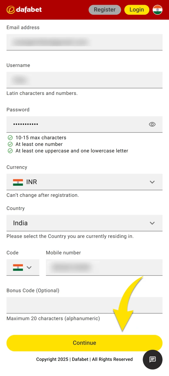 Complete the registration and have fun.