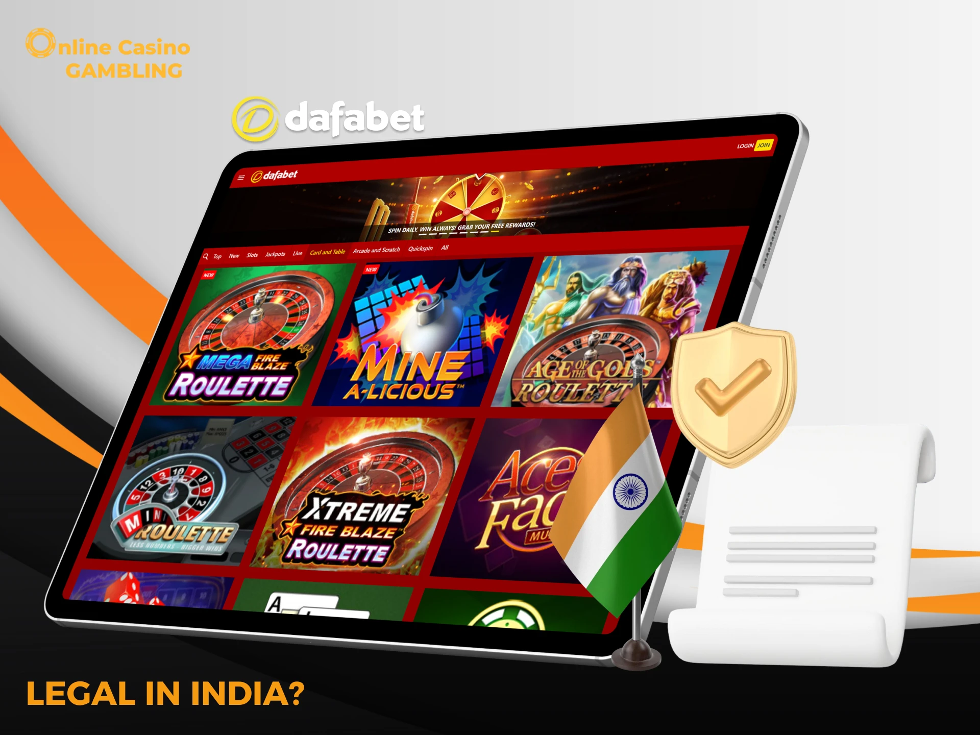 The legality of the Dafabet platform in India.