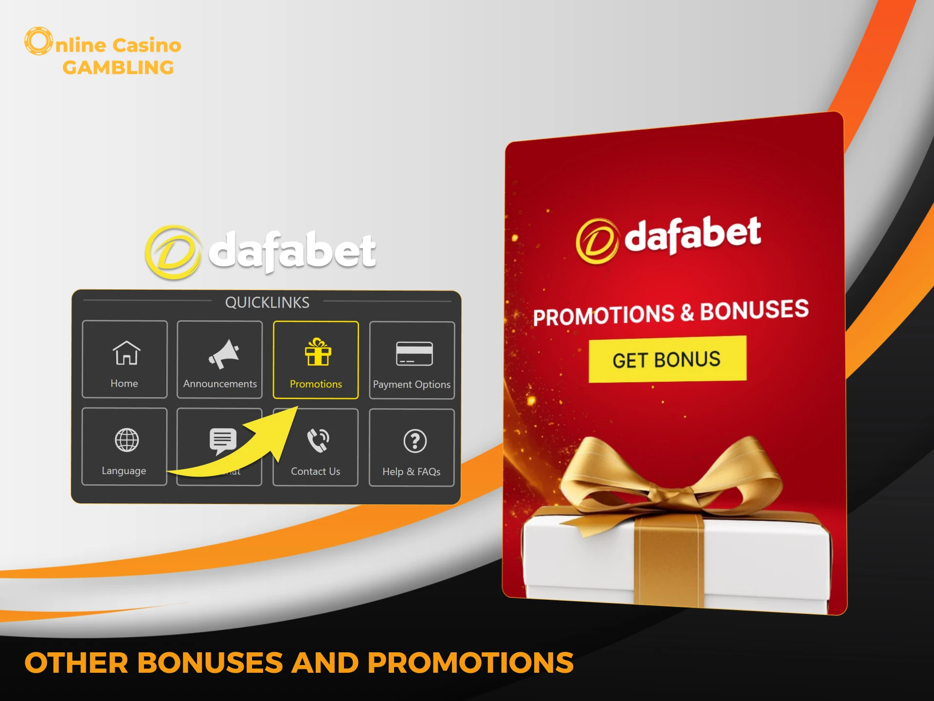 Other interesting bonuses from Dafabet.
