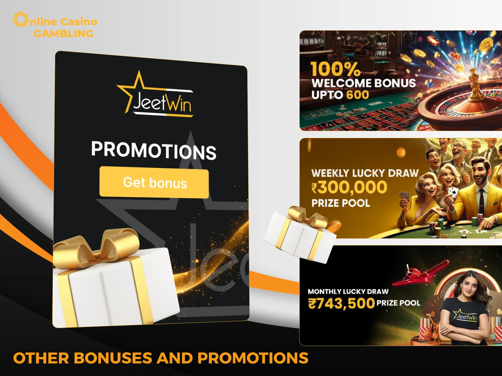 Jeetwin offers players a variety of bonuses and promotions.