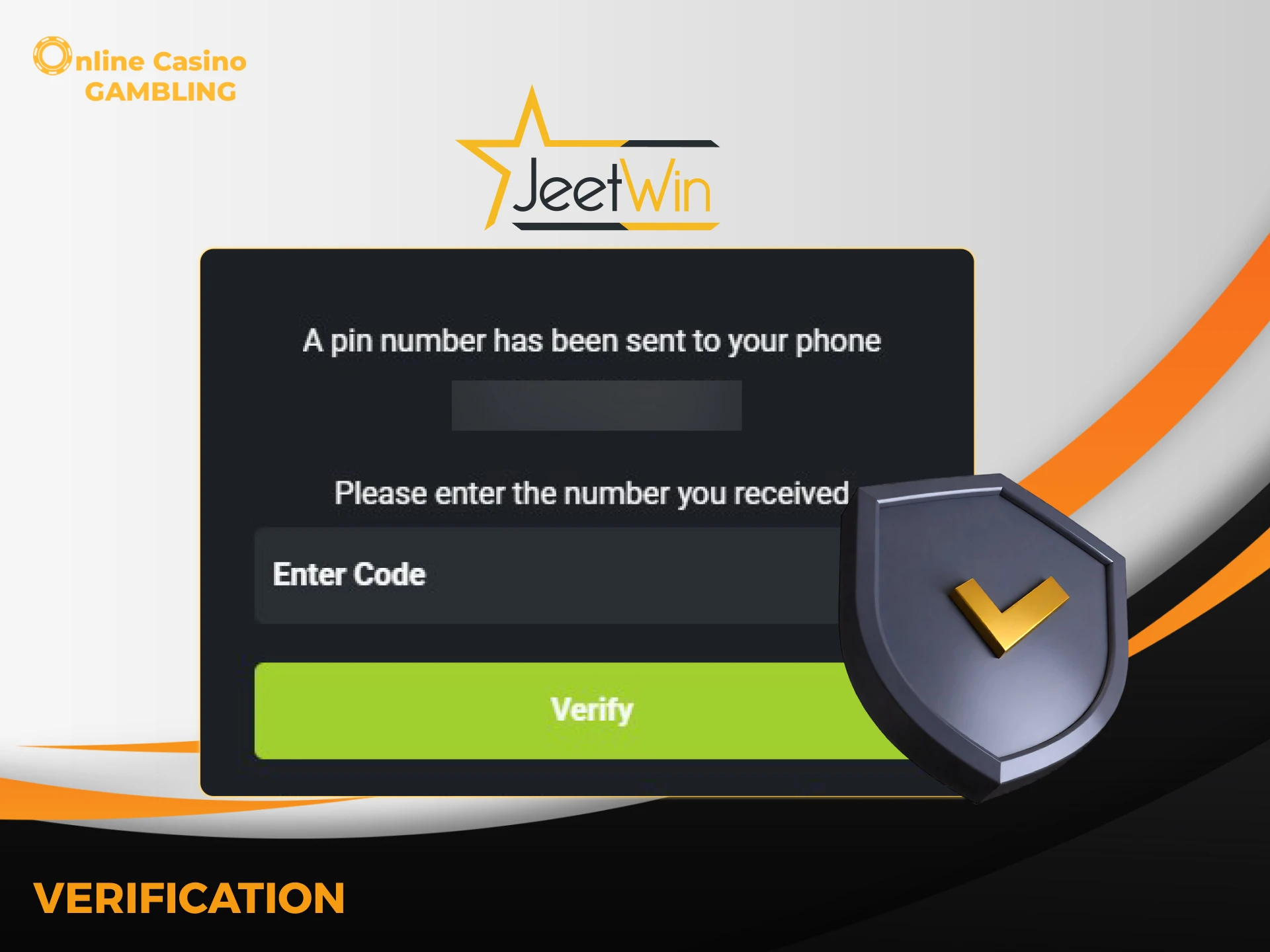 Jeetwin requires account verification to protect users and their funds.