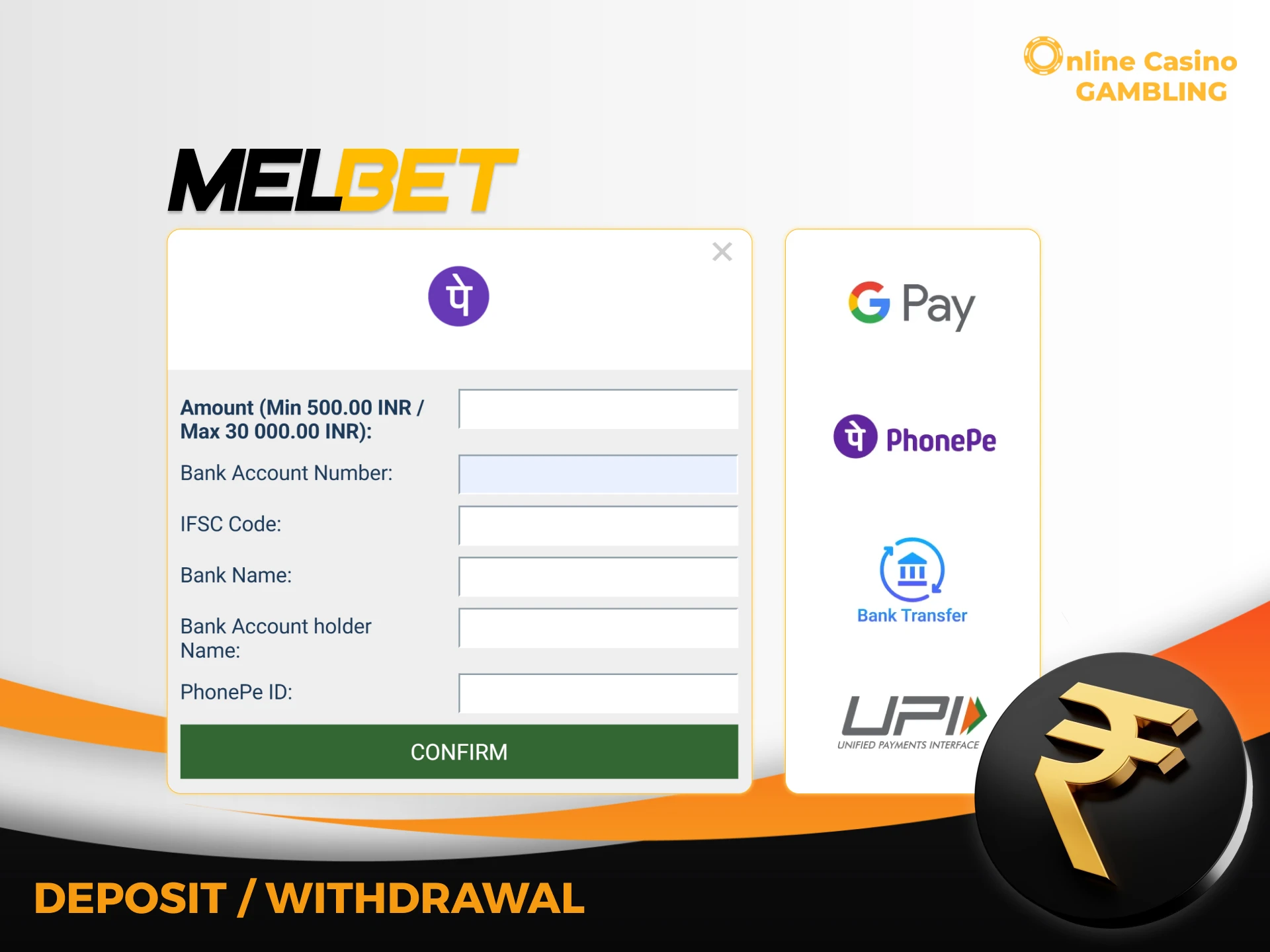 On Melbet, you can manage your funds using various convenient methods.