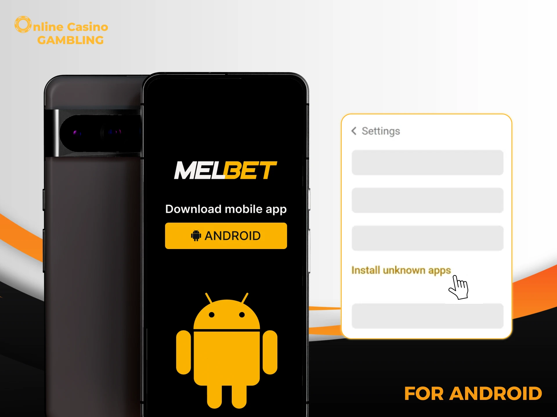 Instructions for installing the Melbet app on your Android device.