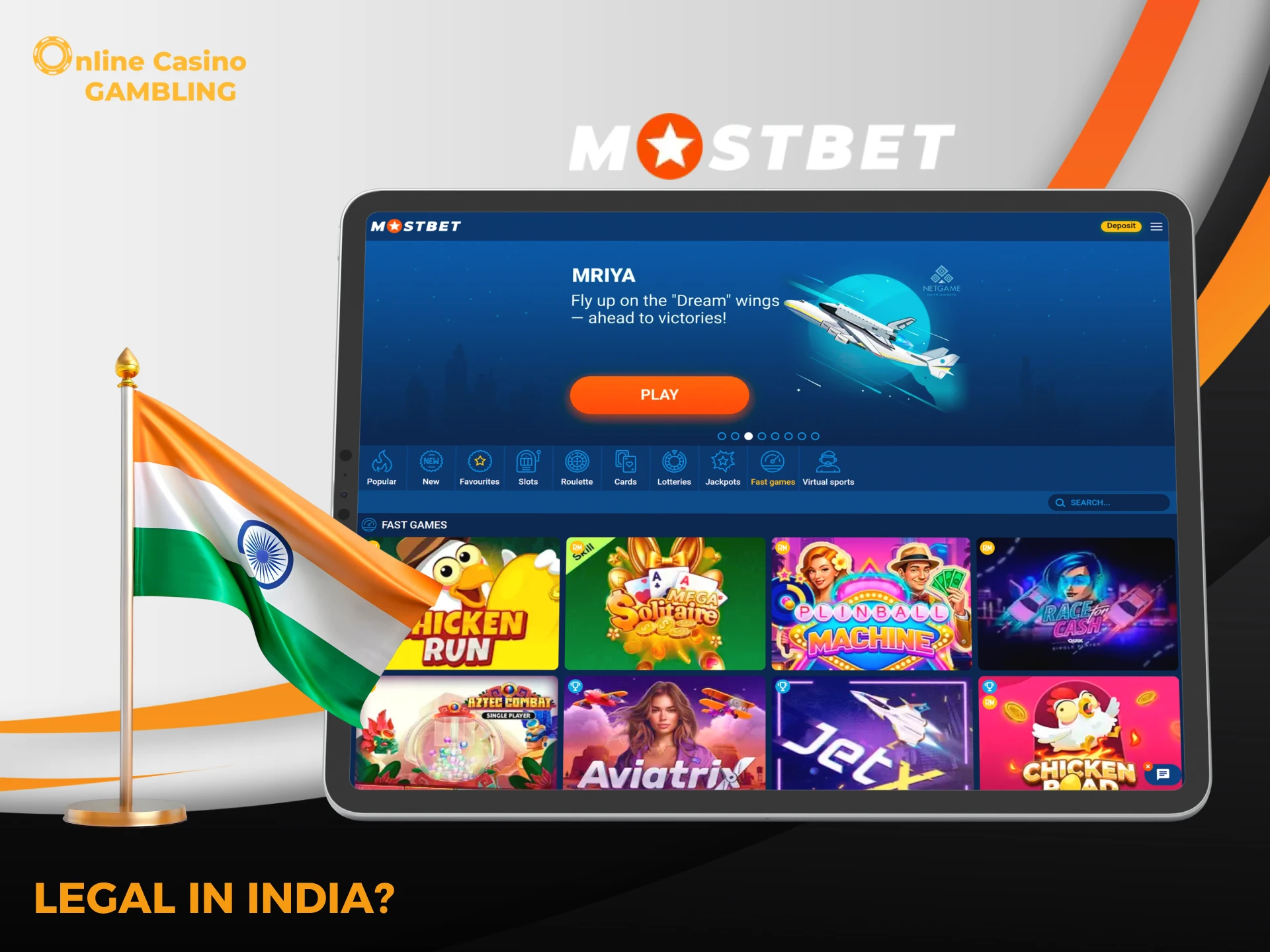 Find out if Mostbet Casino is legal in India.