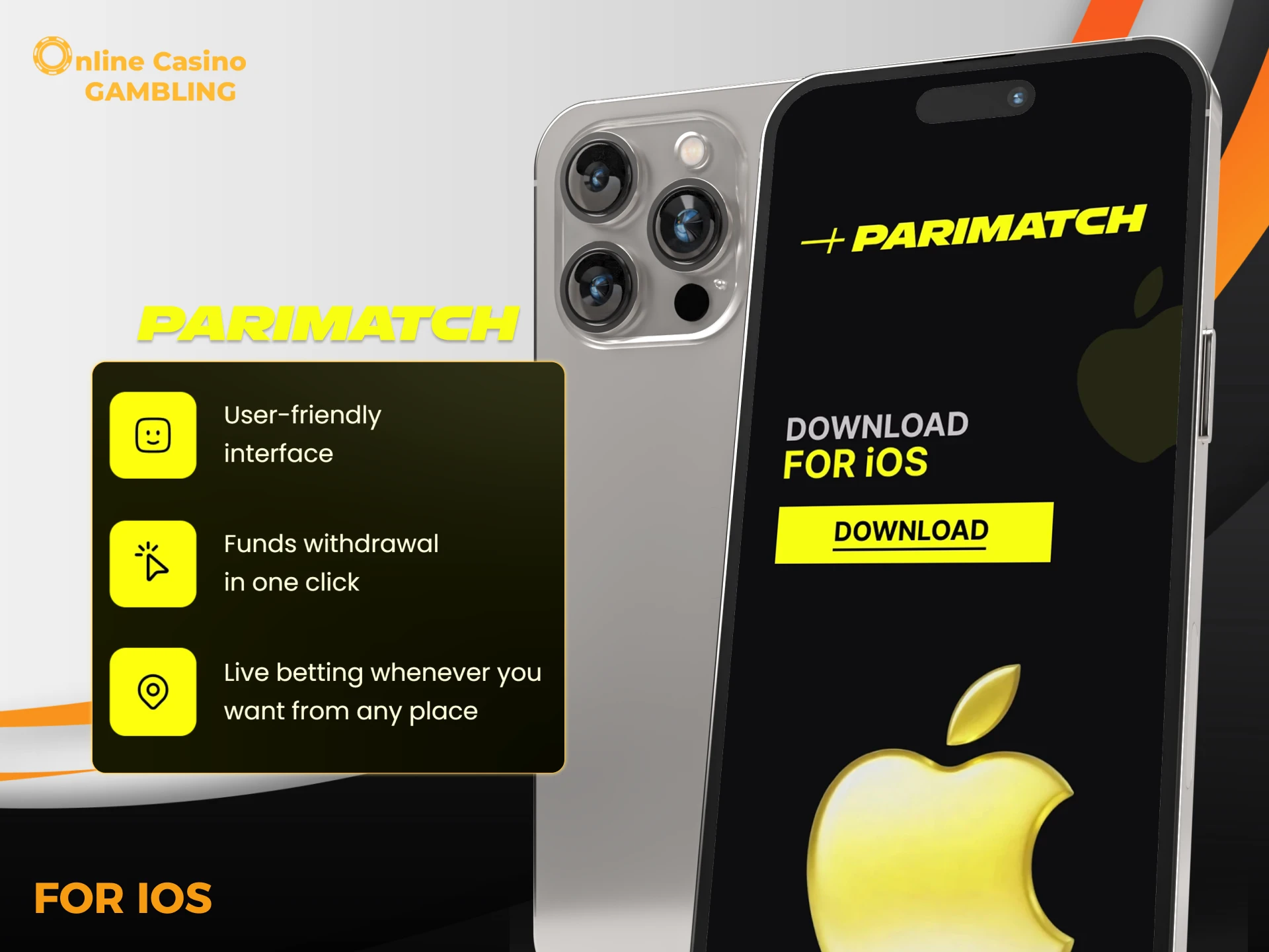Step-by-step instructions for installing the Parimatch app on iOS.