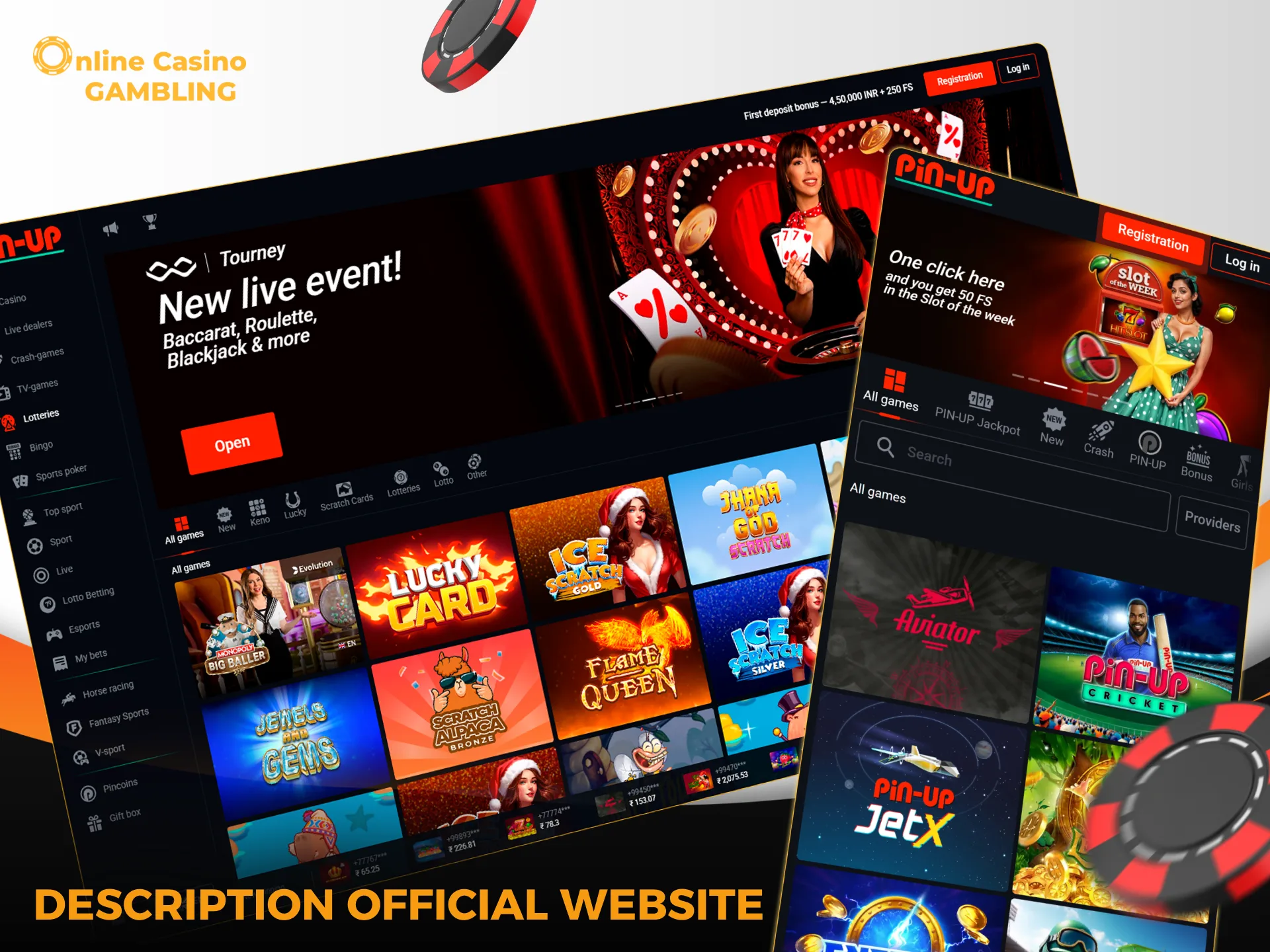 Description official Pin-Up website.