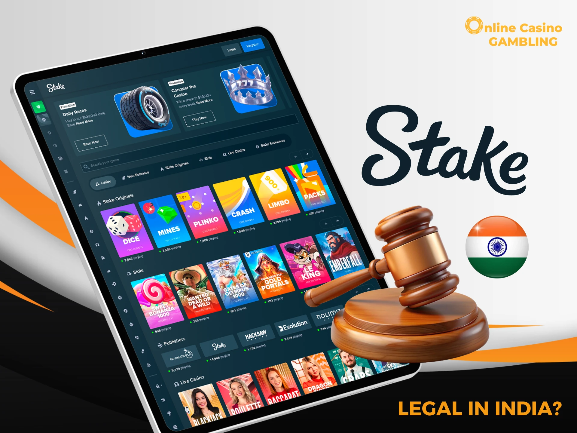 Stake Casino operates under a Curacao license, which confirms its legality.