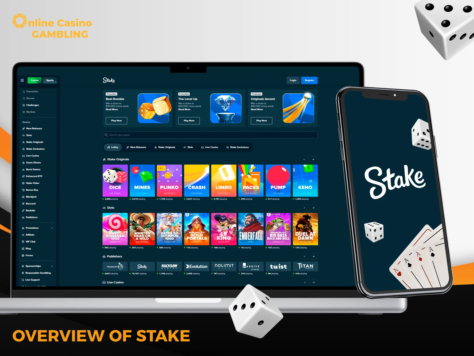 Detailed review of Stake Casino in India.