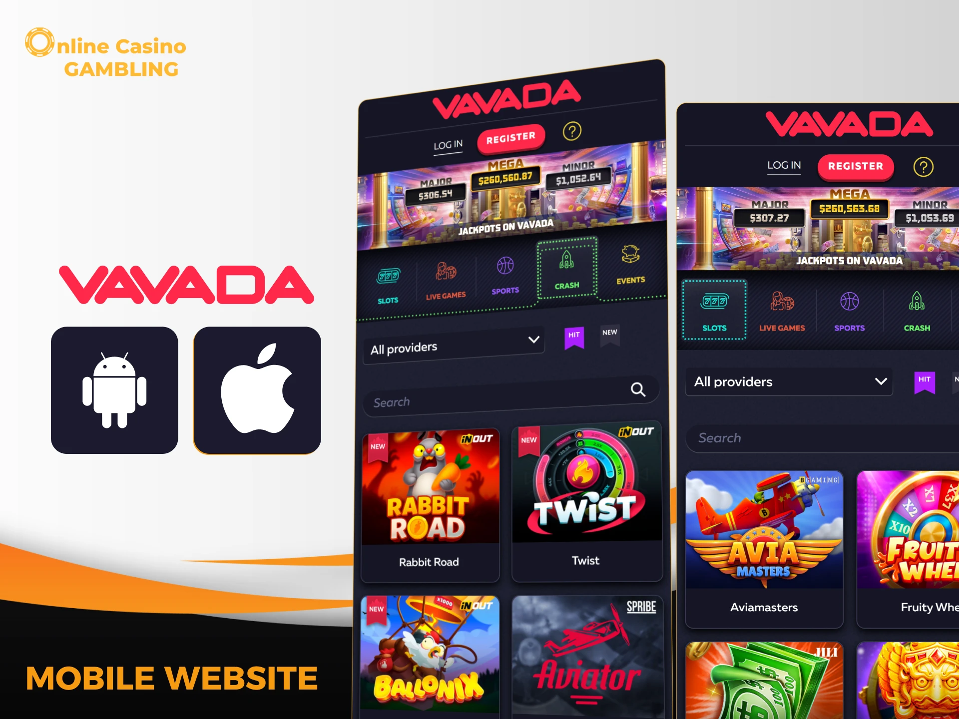 Players can access Vavada on any mobile browser by visiting the official website