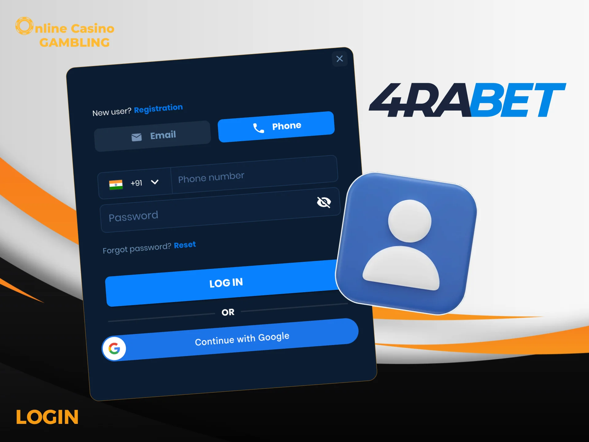Access your 4Rabet account quickly from any device and resume playing.