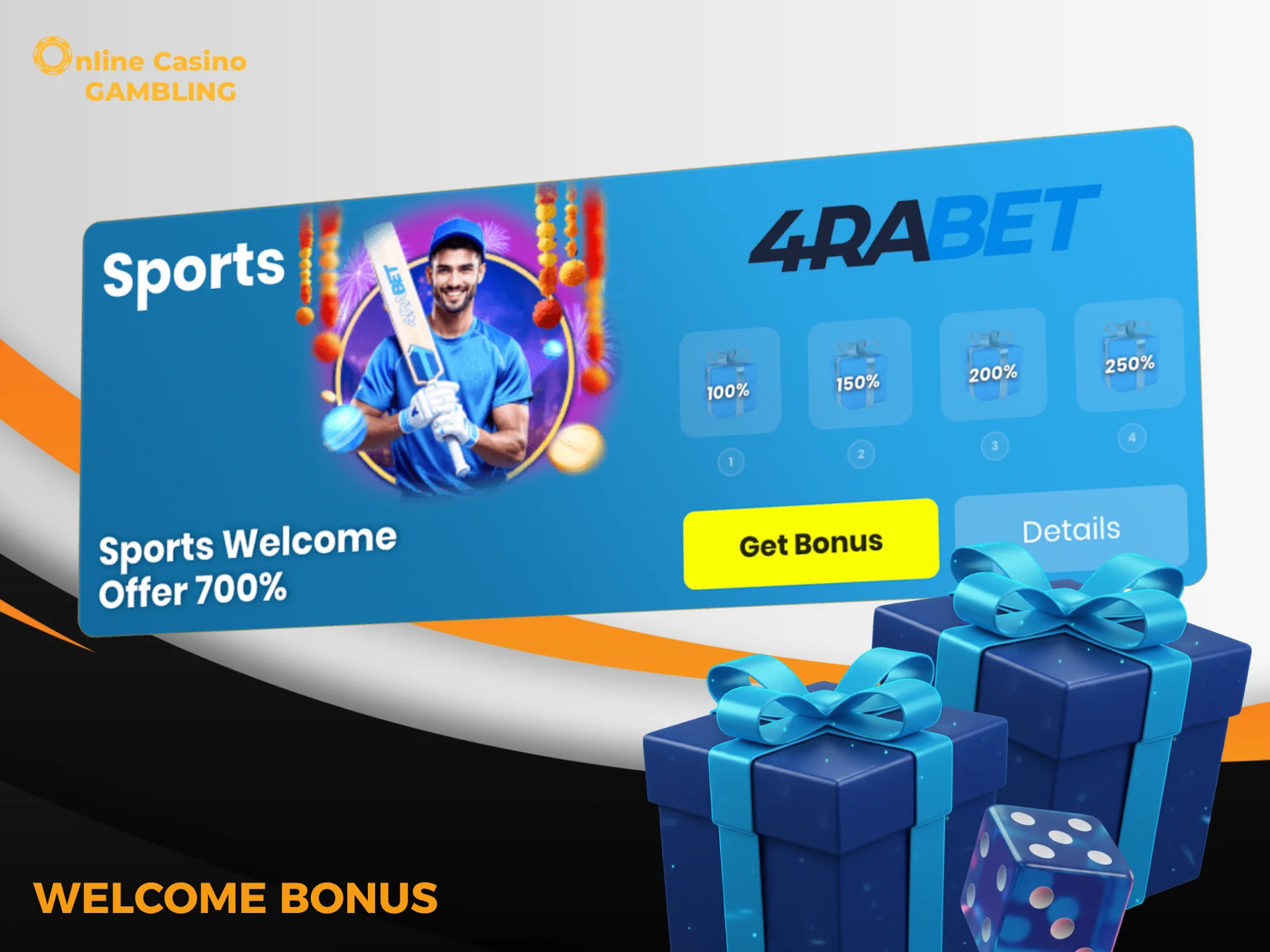 Activate your welcome package and play more on 4Rabet.