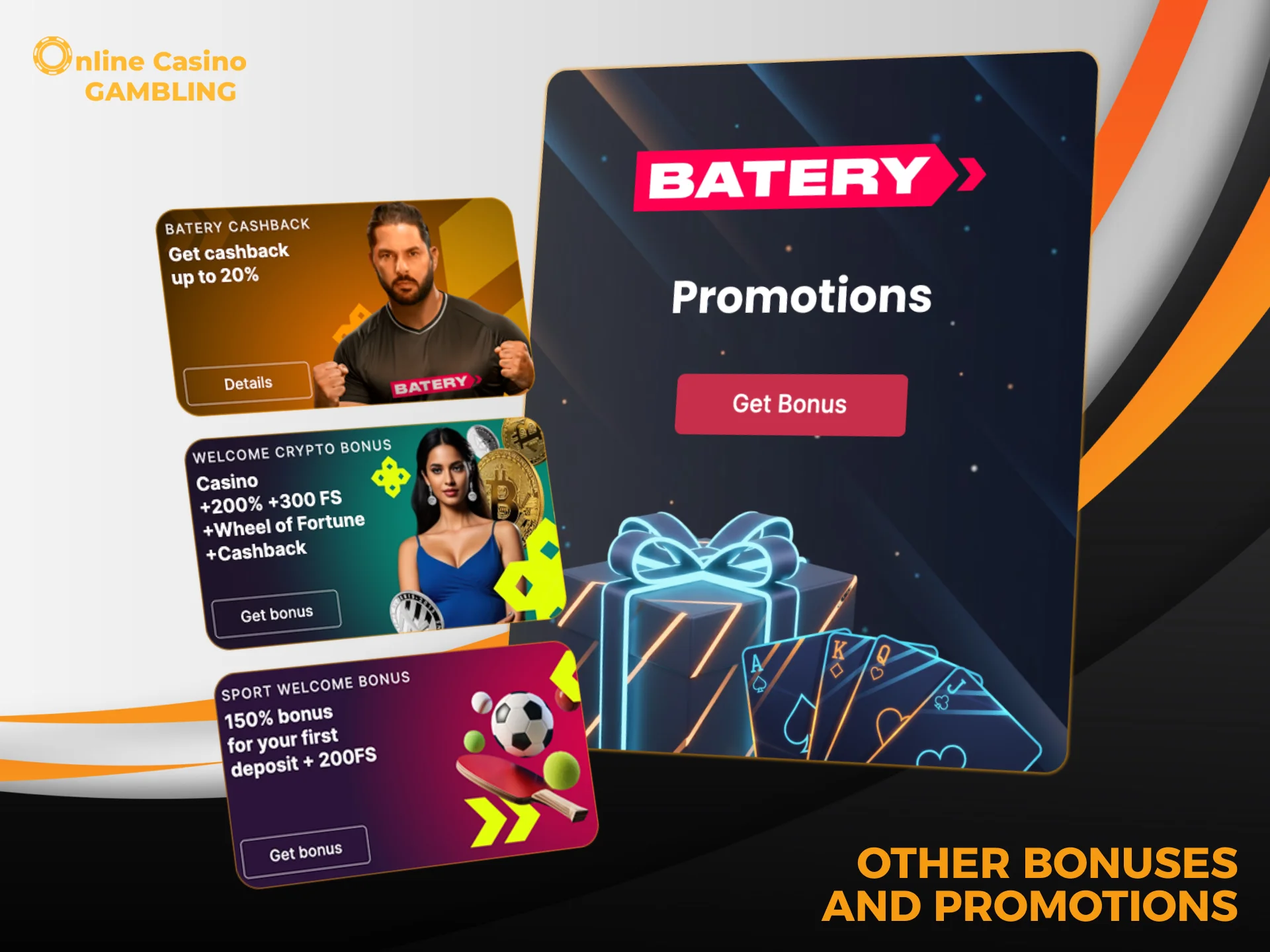 Get weekly cashback and reload bonuses at Batery.