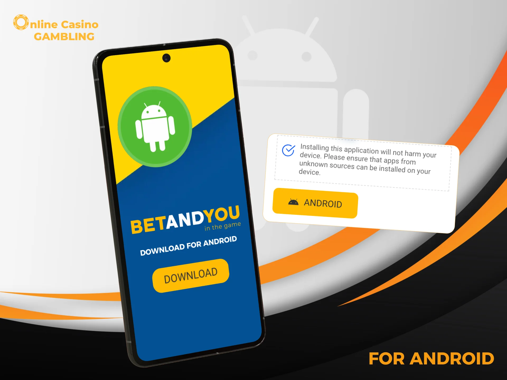 BetAndYou Android app lets you deposit, play, and claim bonuses directly from your mobile device.