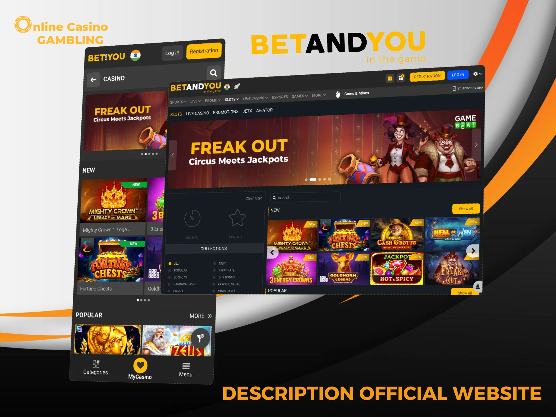 Access promotions, live casino, and sports easily on BetAndYou India.
