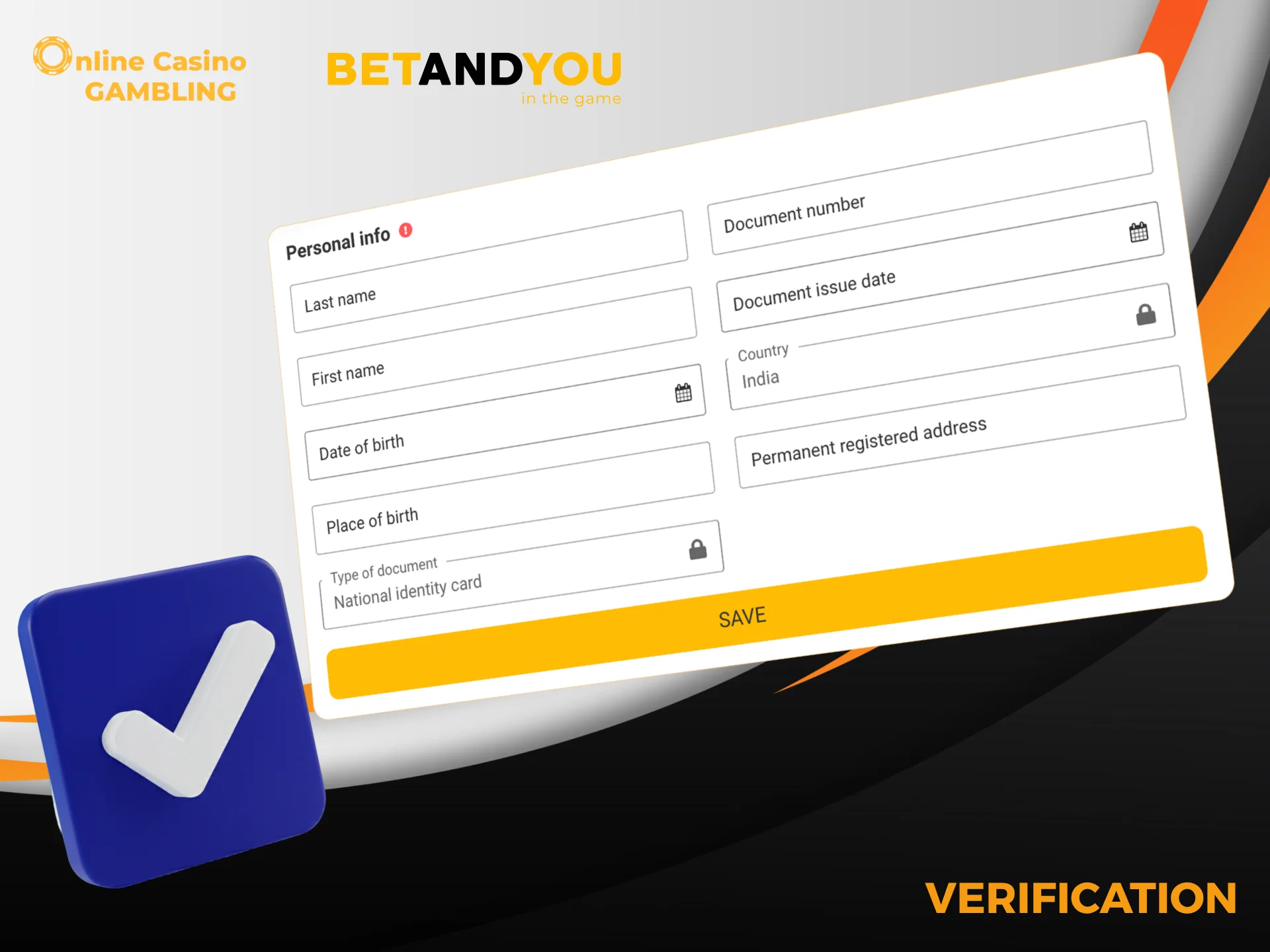 Secure your BetAndYou account by verifying identity, address, and payment method quickly.