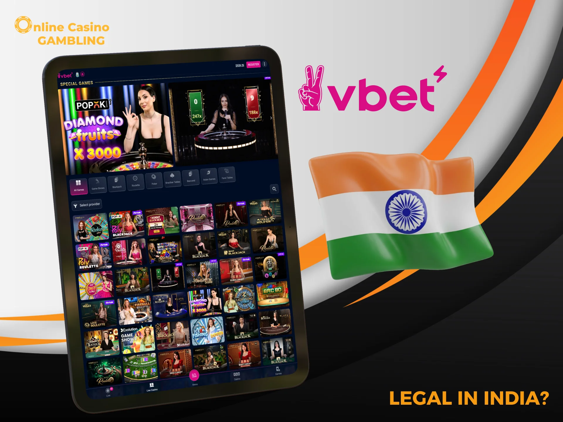 Enjoy fair play and safe transactions on VBet India.