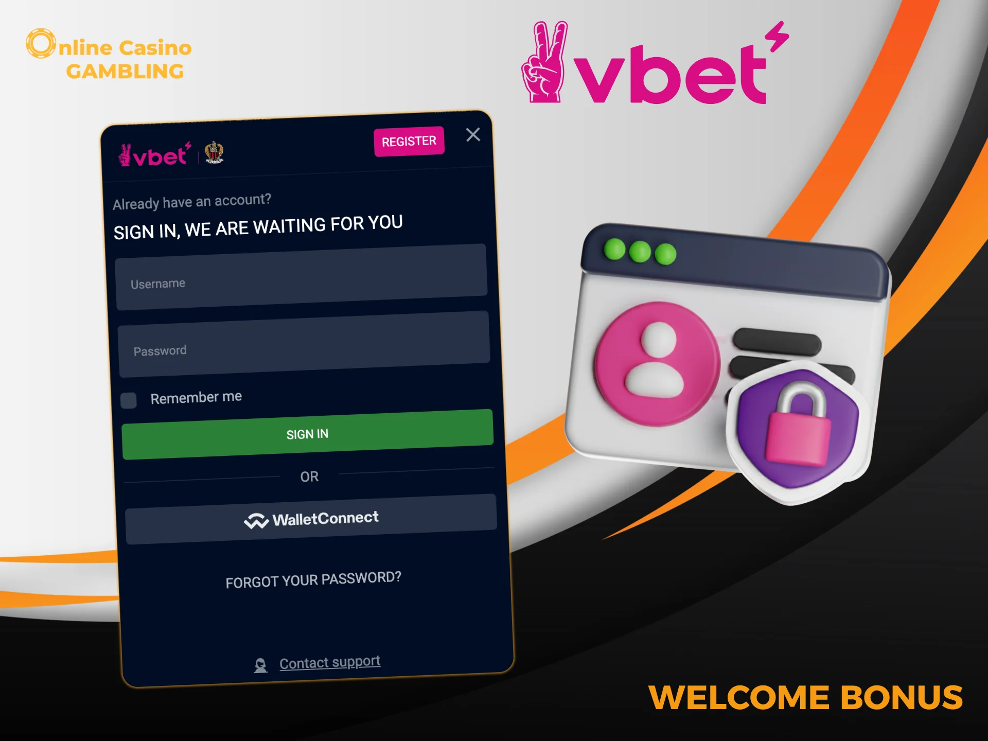 Sign in to VBet from the homepage and resume your gaming experience.